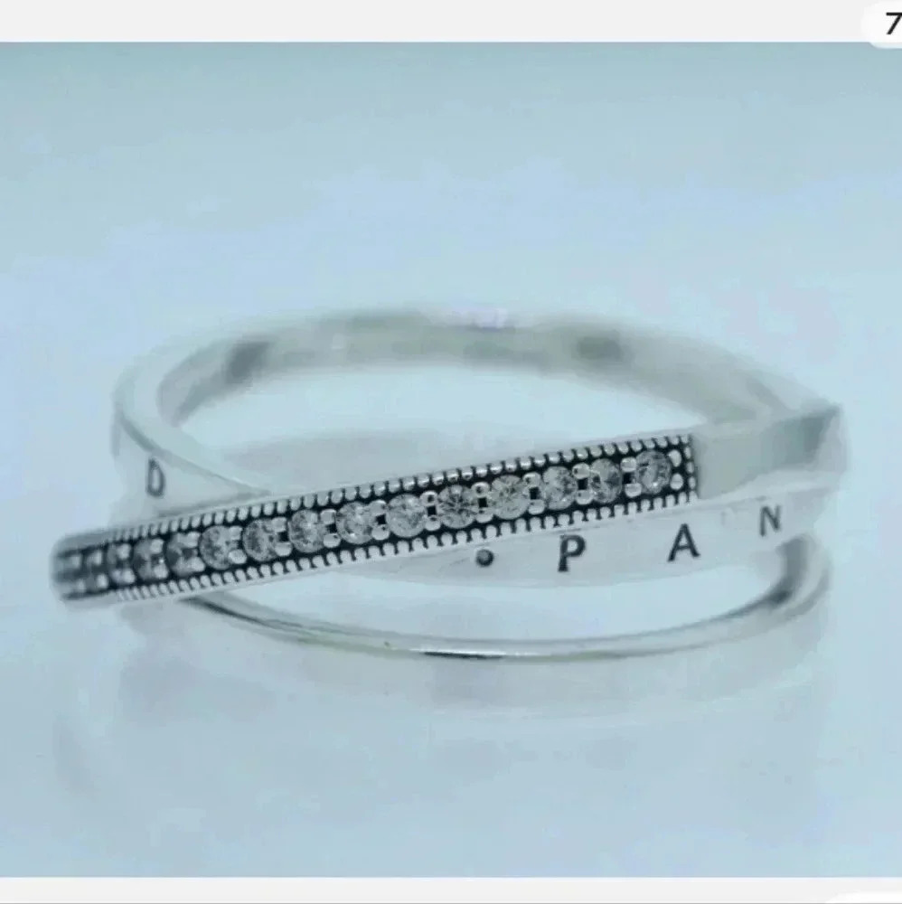 Ring Engraved With Pandora And Has Multiple Cubic… - image 8